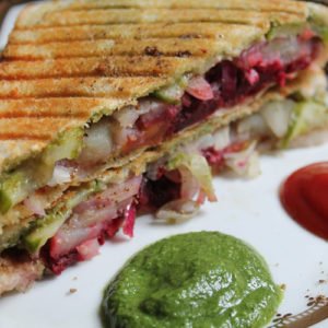 Veg Club Grill Sandwich - Snacks - Cafe Choco Craze