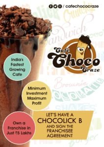 Cafe Franchise Opportunities In India - Cafe Chococraze -Chocolick B